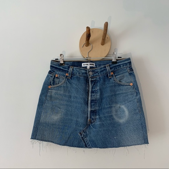 Re/Done jeans skirt - Picture 1 of 6
